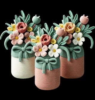 Obrázek 2 produktu Pánská mikina Háčkované Květiny