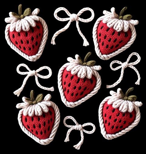 Obrázek produktu Pánská mikina Háčkované Jahody