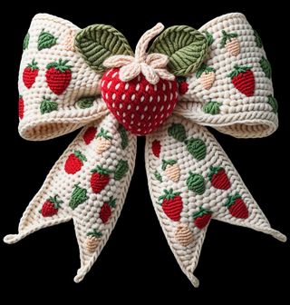 Obrázek 2 produktu Dětské tričko Háčkovaná Mašle s Jahodou