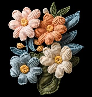 Obrázek 2 produktu Dámské tričko Háčkované Luční Květiny