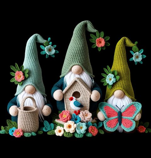 Obrázek produktu Pánské tričko Háčkovaní Zahradní Skřítci