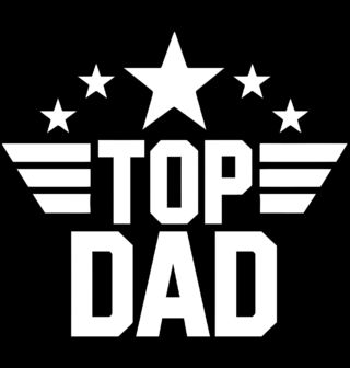 Obrázek 2 produktu Pánské tričko Nejlepší Táta Top Dad Top Gun