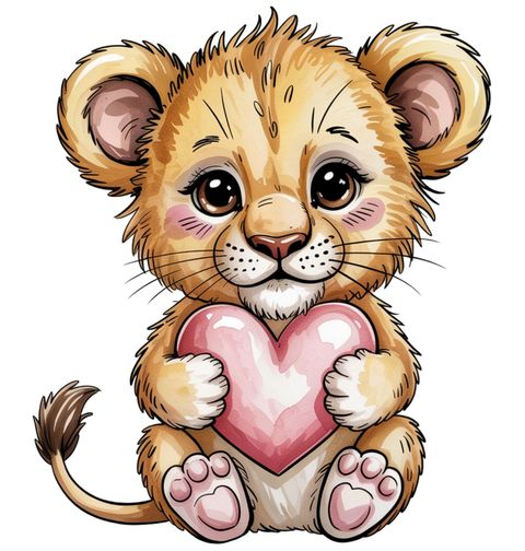 Obrázek produktu Pánské tričko Lvíče se Srdcem