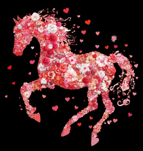 Obrázek produktu Pánská mikina Květinový Kůň