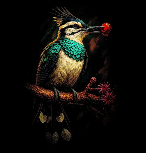 Obrázek produktu Dámské tričko Ledňák modrokřídlý