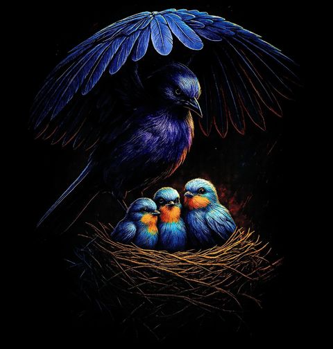 Obrázek produktu Pánská mikina Vlaštovka obecná s Mláďaty