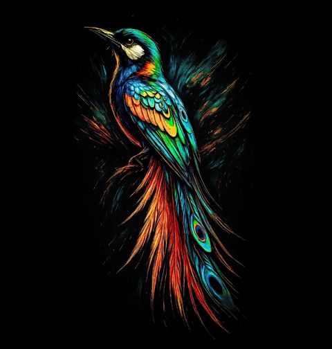 Obrázek produktu Dámské tričko Exotický Páv