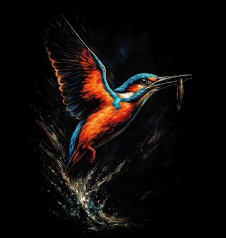 Obrázek 2 produktu Dětské tričko Ledňáček říční na Lovu