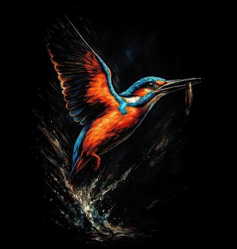 Obrázek produktu Dětské tričko Ledňáček říční na Lovu