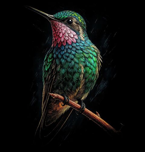 Obrázek produktu Dětské tričko Kolibřík na Větvi