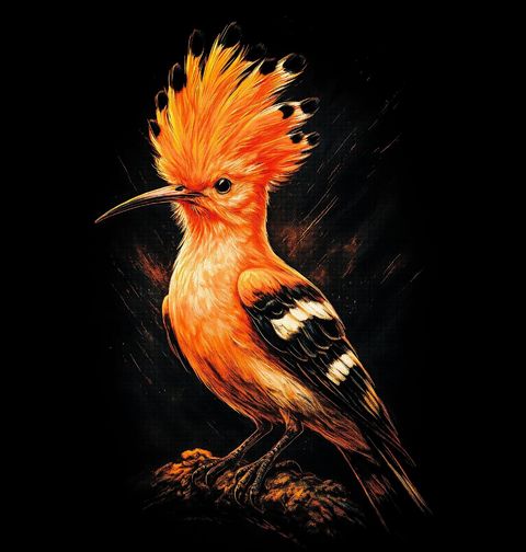 Obrázek produktu Dámské tričko Dudek chocholatý Hoopoes