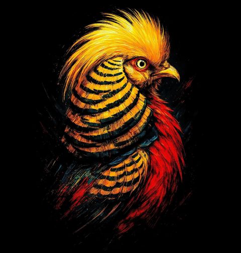 Obrázek produktu Dámské tričko Bažant zlatý