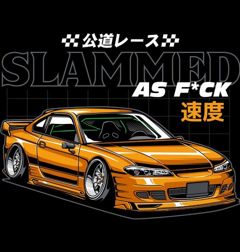 Obrázek produktu Pánské tričko Nissan Slammed As Fuck