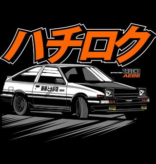 Obrázek 2 produktu Pánské tričko Toyota AE86 Sprinter Trueno