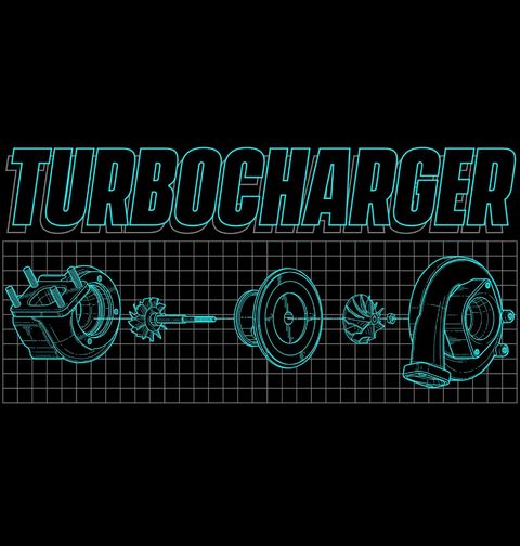 Obrázek produktu Dámské tričko Turbodmychadlo Turbocharger