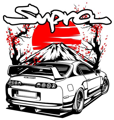 Obrázek produktu Pánské tričko Supra pod Horou Fudži