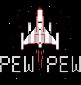 Obrázek 2 produktu Dámské tričko Retro Pixelová Vesmírná Loď Pew Pew Galaga 8bit