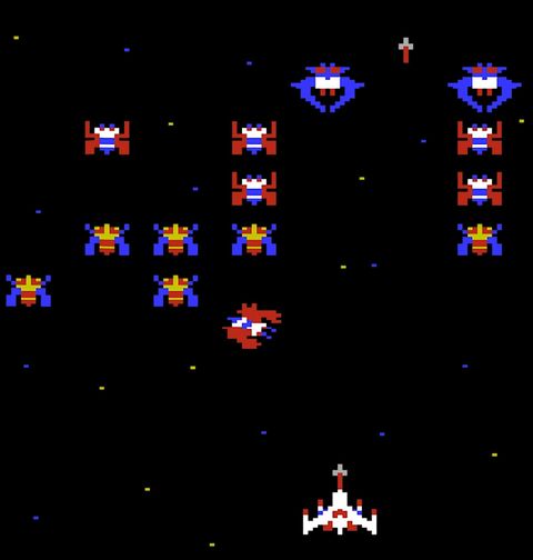 Obrázek produktu Pánská mikina Arkádová Hra Galaga 8bit