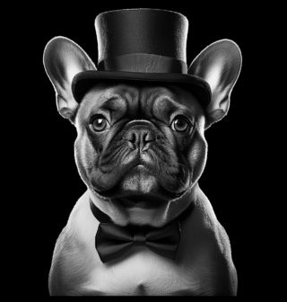 Obrázek 2 produktu Pánské tričko Gentleman Francouzský buldoček