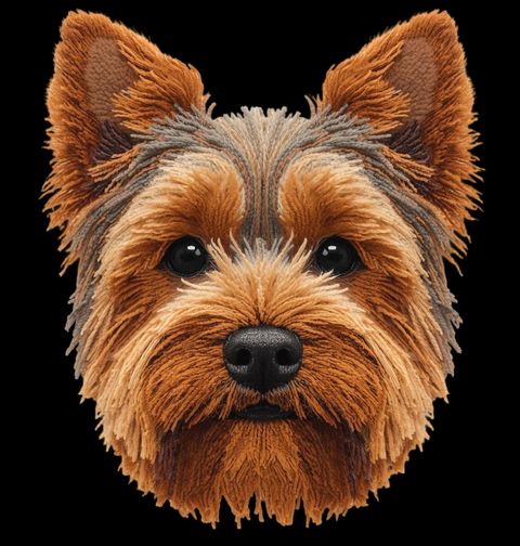 Obrázek produktu Dětské tričko Háčkovaný Jorkšírský teriér