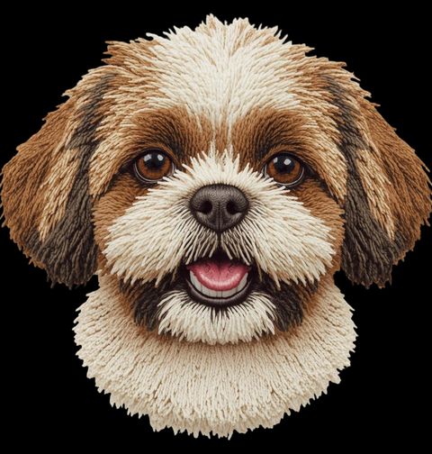 Obrázek produktu Dětské tričko Háčkovaný Shih-tzu