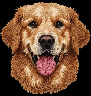 Obrázek 2 produktu Pánská mikina Háčkovaný Zlatý retrívr