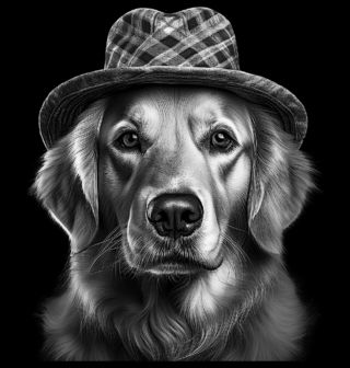 Obrázek 2 produktu Dětské tričko Zlatý retrívr s Kloboukem