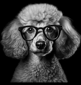 Obrázek 2 produktu Pánská mikina Chytrý Pudl s Brýlemi