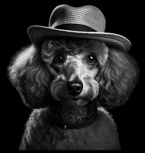 Obrázek produktu Pánské tričko Pudl s Kloboukem