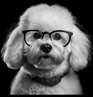 Obrázek 2 produktu Dámské tričko Chytrý Bišonek s Brýlemi