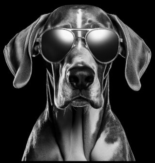 Obrázek 2 produktu Dámské tričko Německá doga s Brýlemi