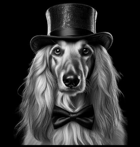 Obrázek produktu Pánské tričko Gentleman Afghánský chrt