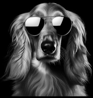 Obrázek 2 produktu Pánská mikina Afghánský chrt s Brýlemi