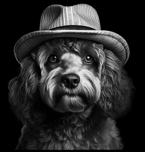 Obrázek produktu Dětské tričko Cockapoo s Kloboukem