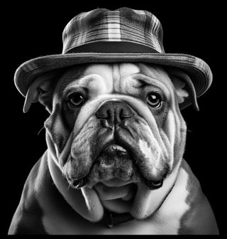 Obrázek 2 produktu Dětské tričko Anglický buldok s Kloboukem