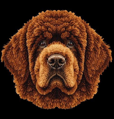 Obrázek produktu Dámské tričko Háčkovaný Leonberger