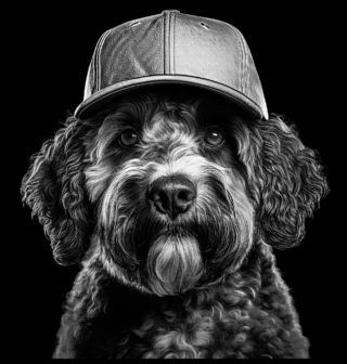 Obrázek 2 produktu Pánská mikina Portugalský vodní pes s Kšiltovkou