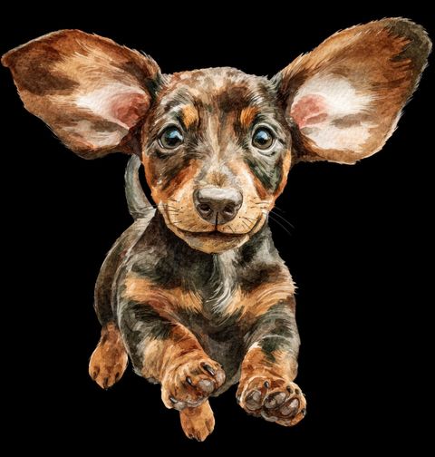 Obrázek produktu Dětské tričko Štěně Jezevčíka