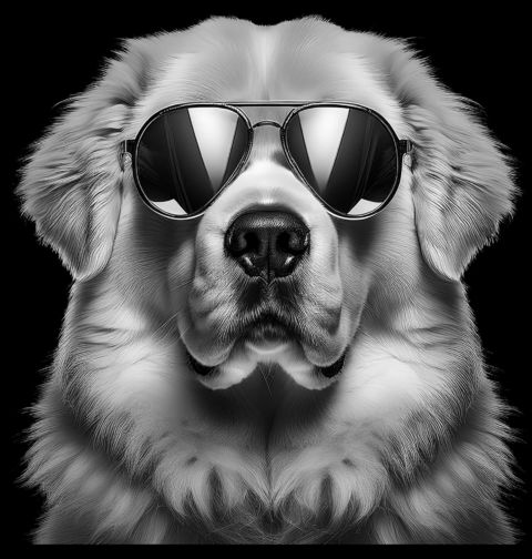 Obrázek produktu Dámské tričko Tibetská doga s Brýlemi