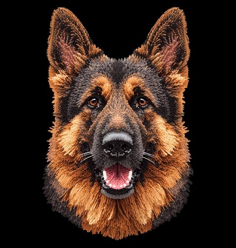 Obrázek produktu Dětské tričko Háčkovaný Německý ovčák