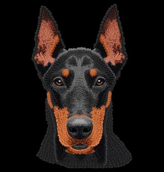 Obrázek 2 produktu Dámské tričko Háčkovaný Dobrman