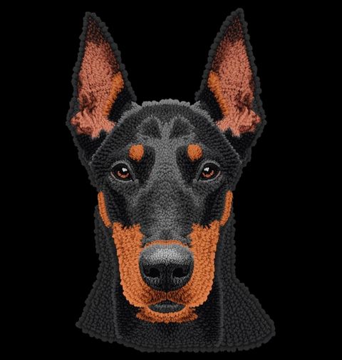 Obrázek produktu Pánské tričko Háčkovaný Dobrman