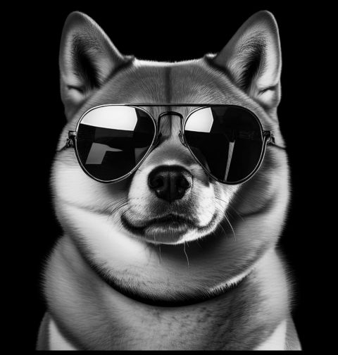 Obrázek produktu Dětské tričko Shiba-Inu s Brýlemi