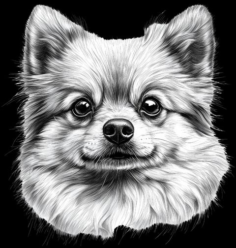 Obrázek produktu Pánská mikina Pomeranian Skica