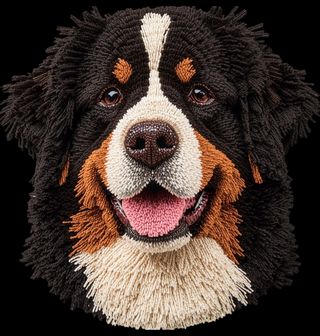 Obrázek 2 produktu Dětské tričko Háčkovaný Bernský salašnický pes