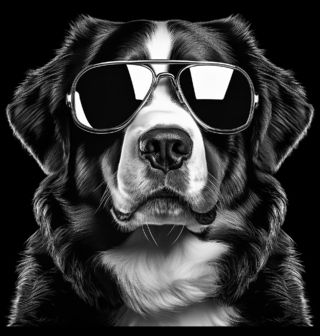 Obrázek 2 produktu Dětské tričko Bernský salašnický pes s Brýlemi