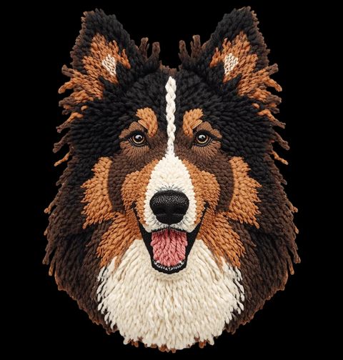 Obrázek produktu Dětské tričko Černá Háčkovaná Šeltie