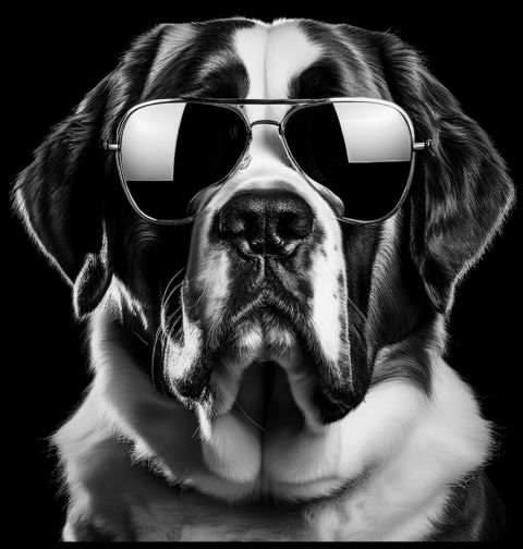 Obrázek produktu Pánské tričko Bernardýn s Brýlemi