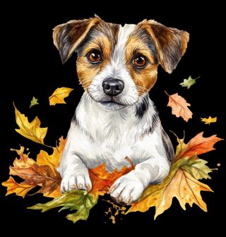 Obrázek 2 produktu Pánské tričko Jack Russel Terrier v Listí