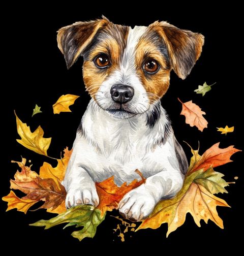 Obrázek produktu Dětské tričko Jack Russel Terrier v Listí